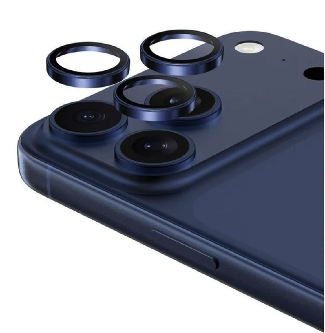 Защитные линзы Keephone SAPPHIRE PVD на камеру iPhone 17 Pro/17 Pro Max, Синий