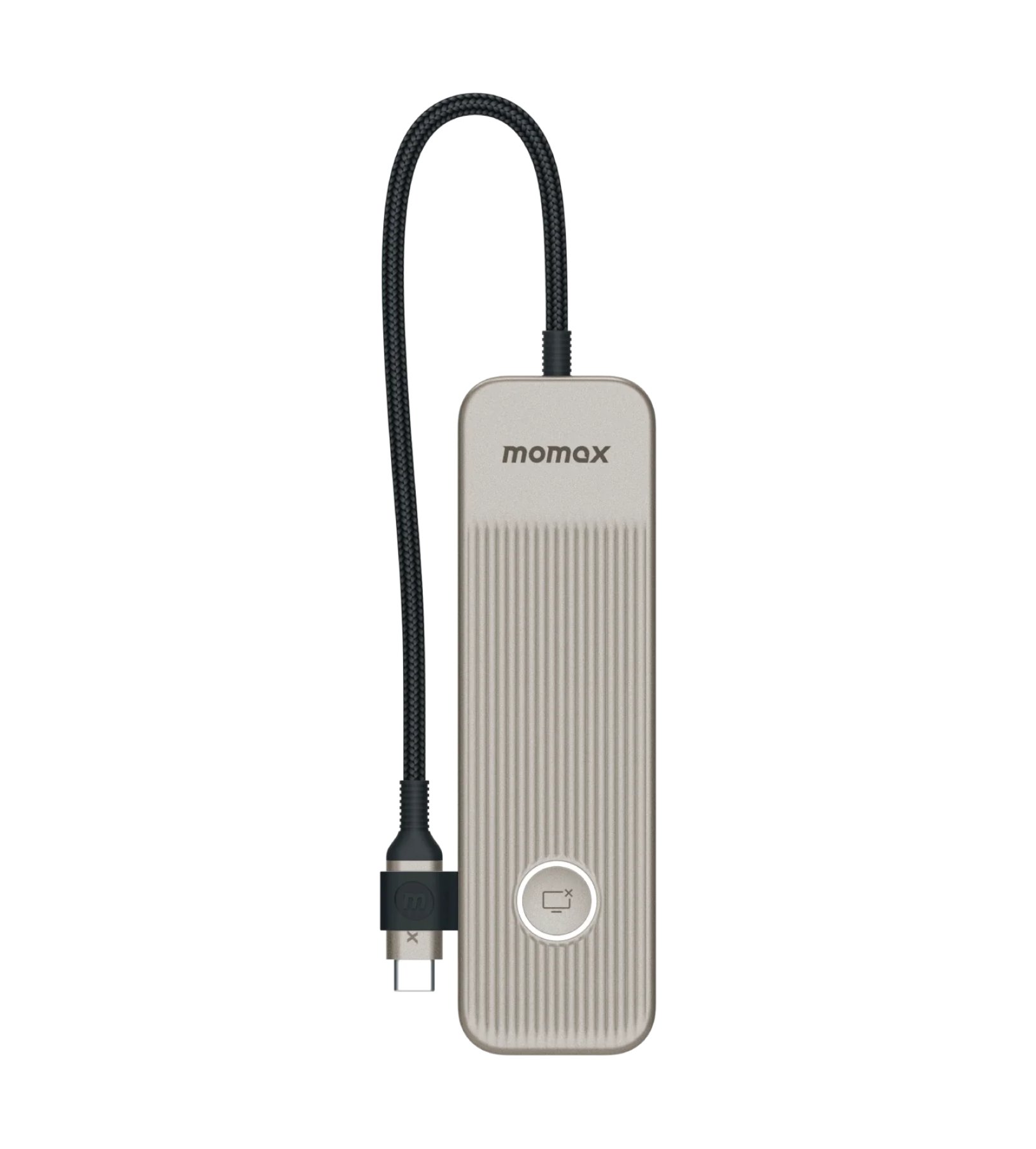 Многофункциональный хаб USB-C 8 в 1 MOMAX ONELINK, Титановый, DH18L