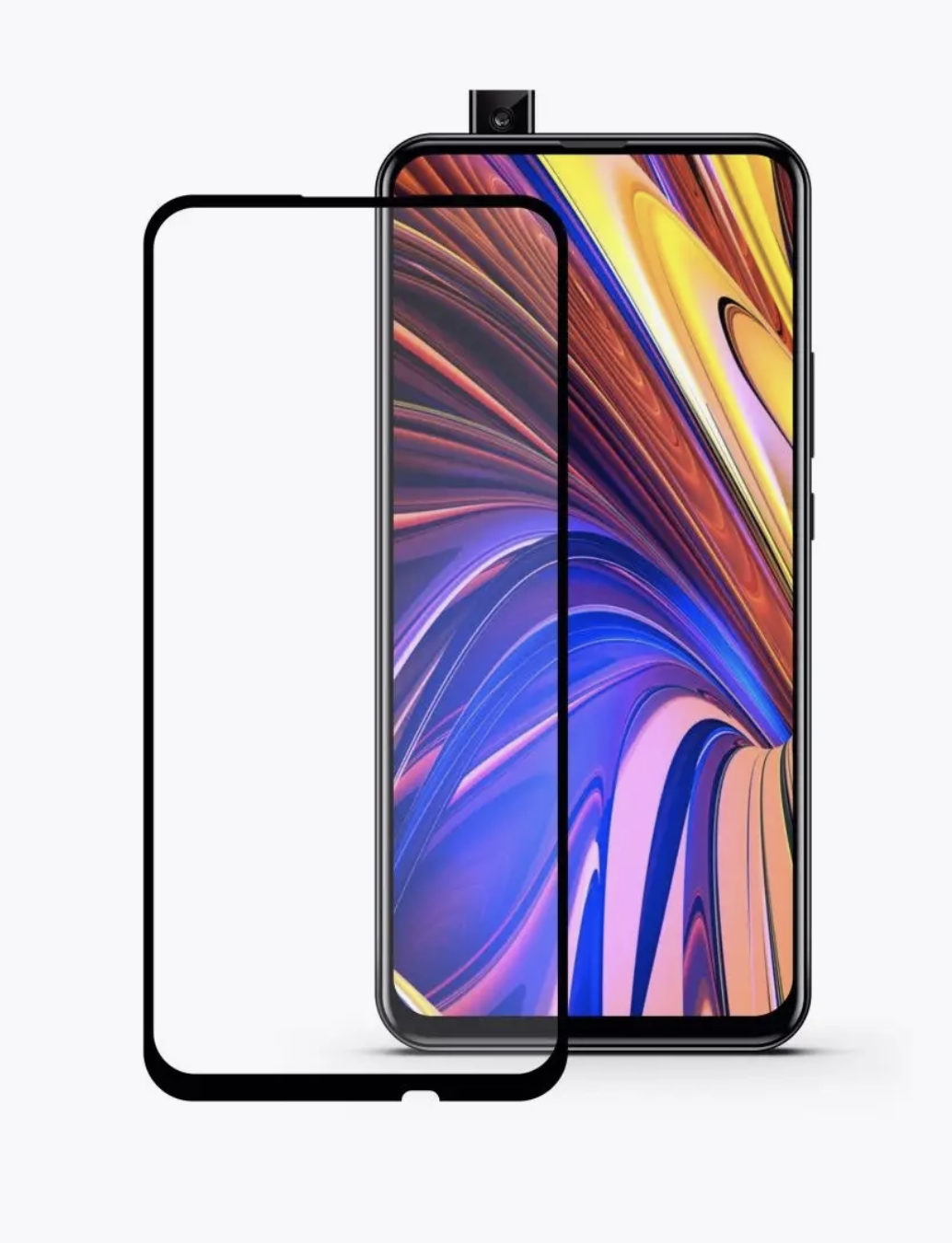Защитное стекло для Huawei P Smart Z, Черный