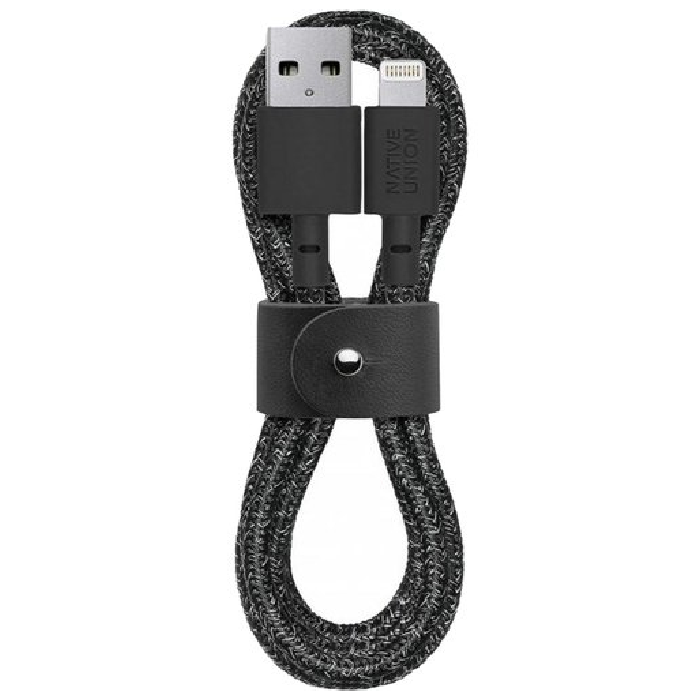 Native Union BELT CABLE, USB-A/LIGHTNING длина 1,2м., Космический Черный