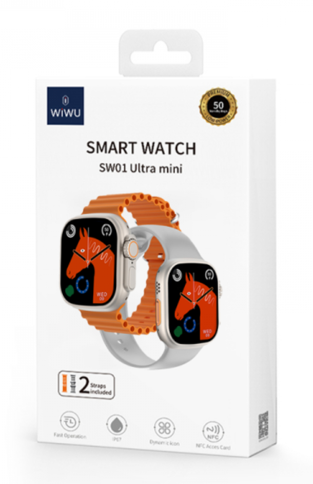 WiWU Smart Watch Ultra Mini, Золотые, SW01
