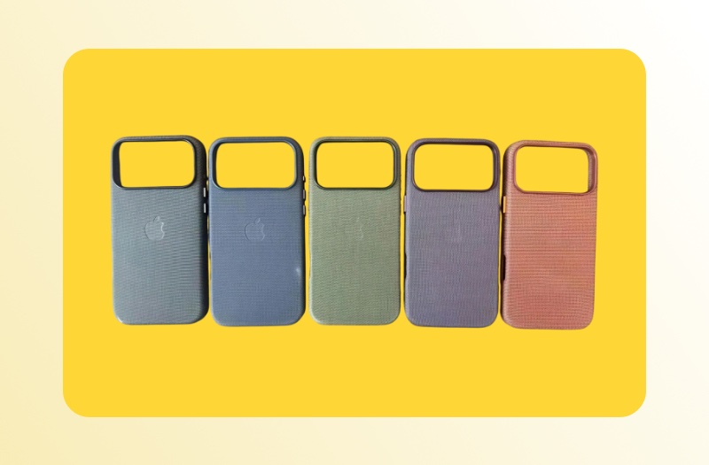 Цвета предполагаемых чехлов для iPhone 17 «TechWoven» показаны на новых изображениях