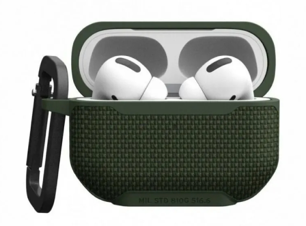 Чехол с карабином Urban Armor Gear (UAG) Metropolis для AirPods Pro / Pro 2, Оливковый