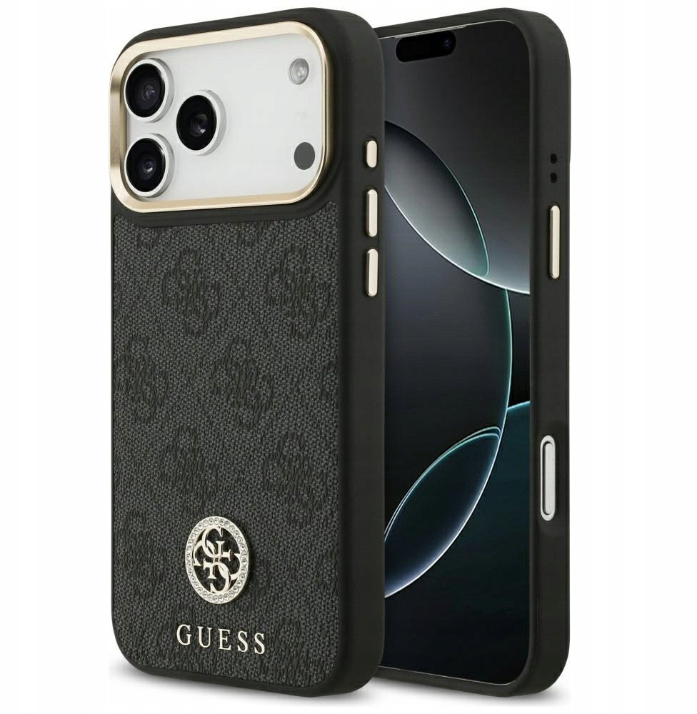 Чехол Guess iPhone 17 Pro Max, MagSafe, Черный