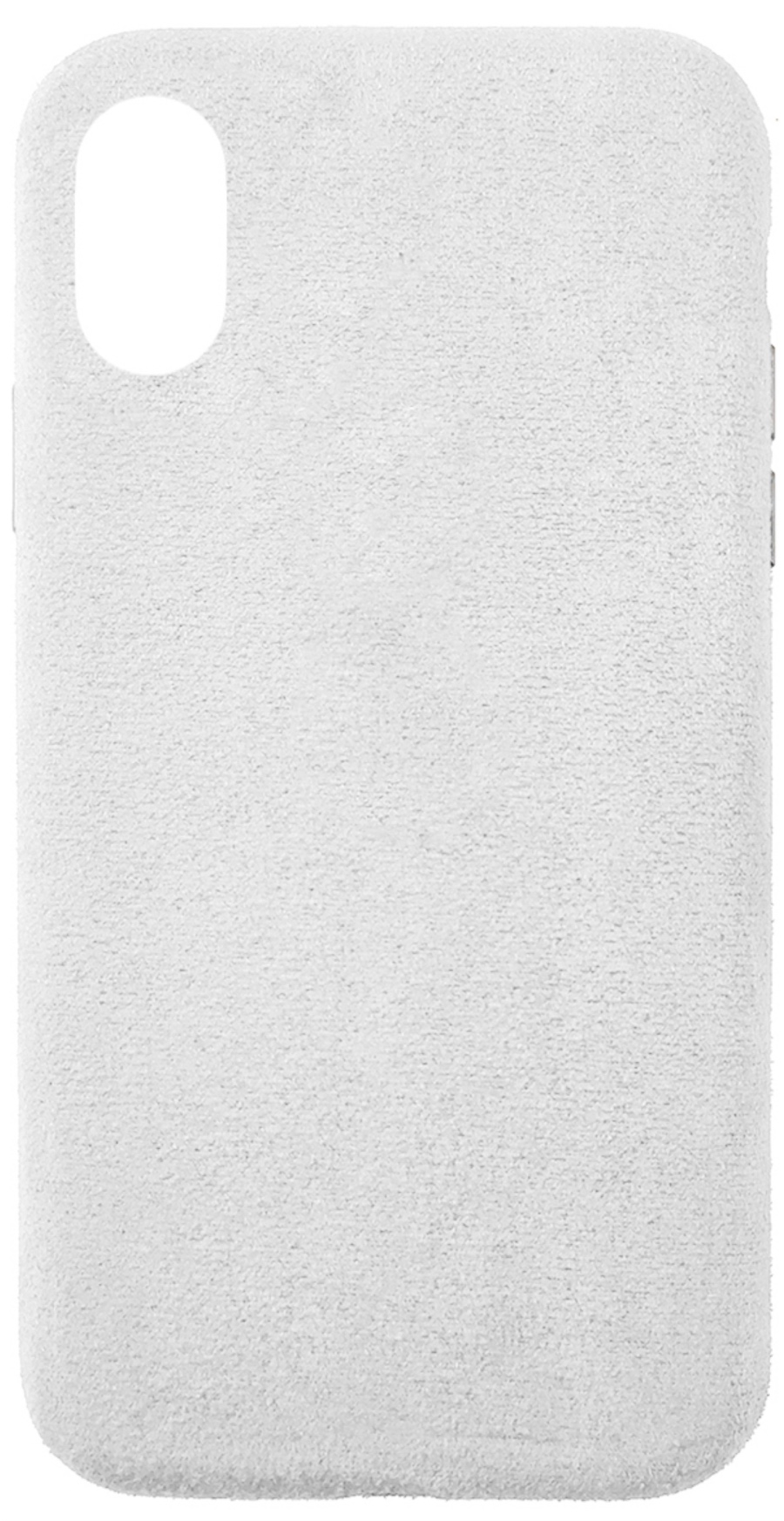 Оригинальный чехол из алькантары для iPhone XS Max, Белый