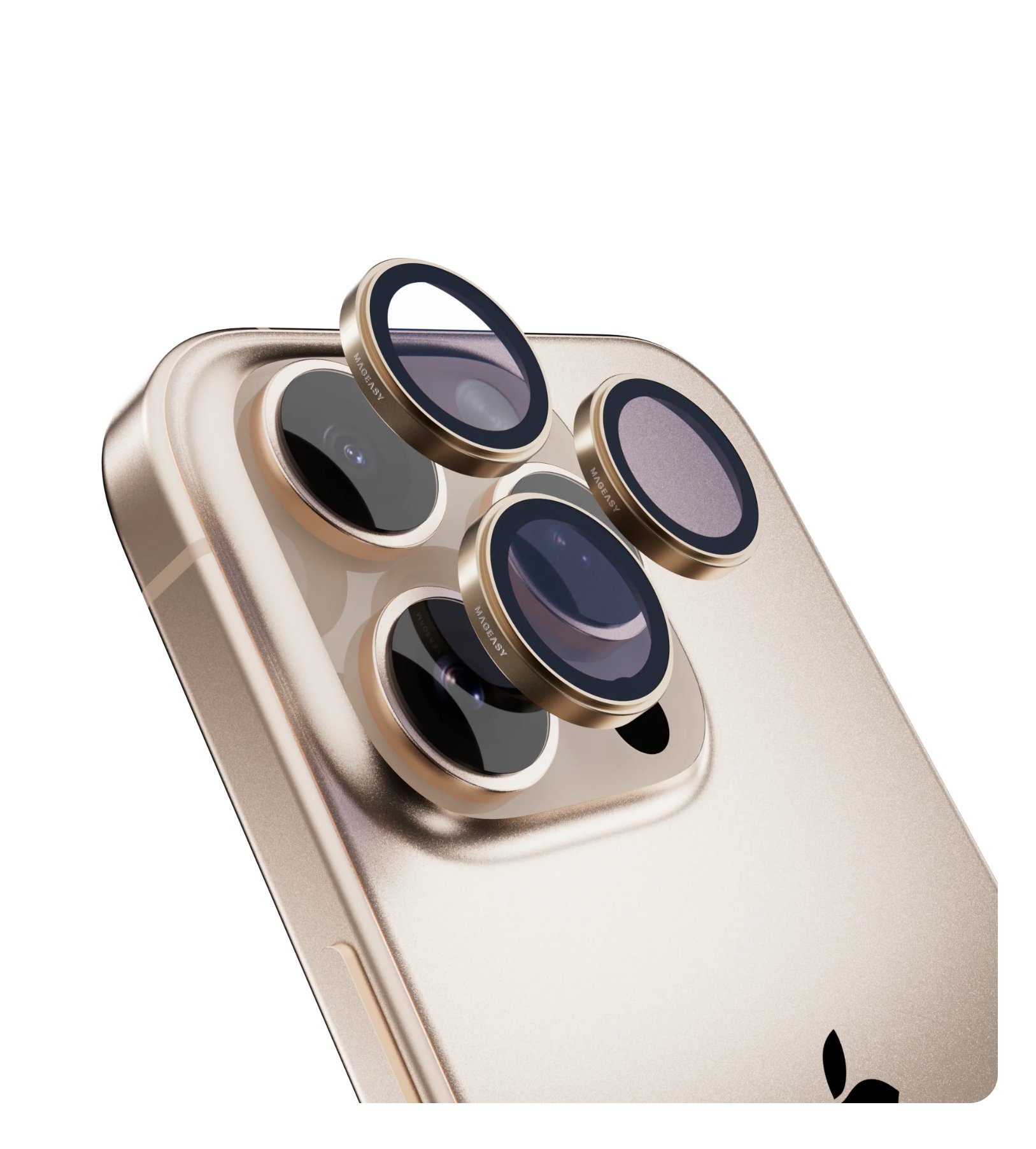 Защитные линзы SAPPHIRE PVD на камеру iPhone 16 Pro/16 Pro Max, Пустынный