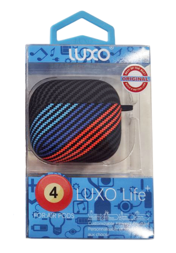 Чехол LUXO Карбон для Airpods 4 M Series