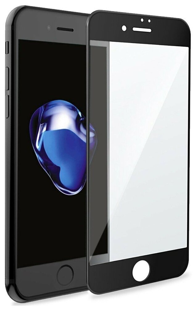 Защитное стекло 3D для iPhone 6/6S, Черный Матовый
