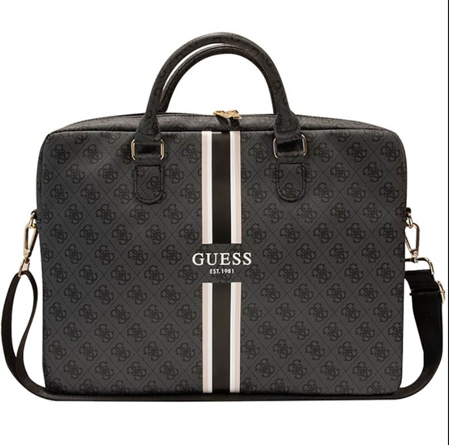Сумка Guess для MacBook 15-16" Stripes Bag Black, Черная