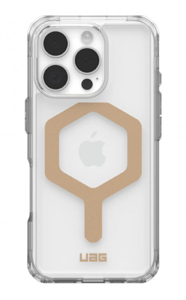 Чехол с поддержкой MAGSAFE Uag Plyo для iPhone 16 Pro, ПрозрачныйЗолото