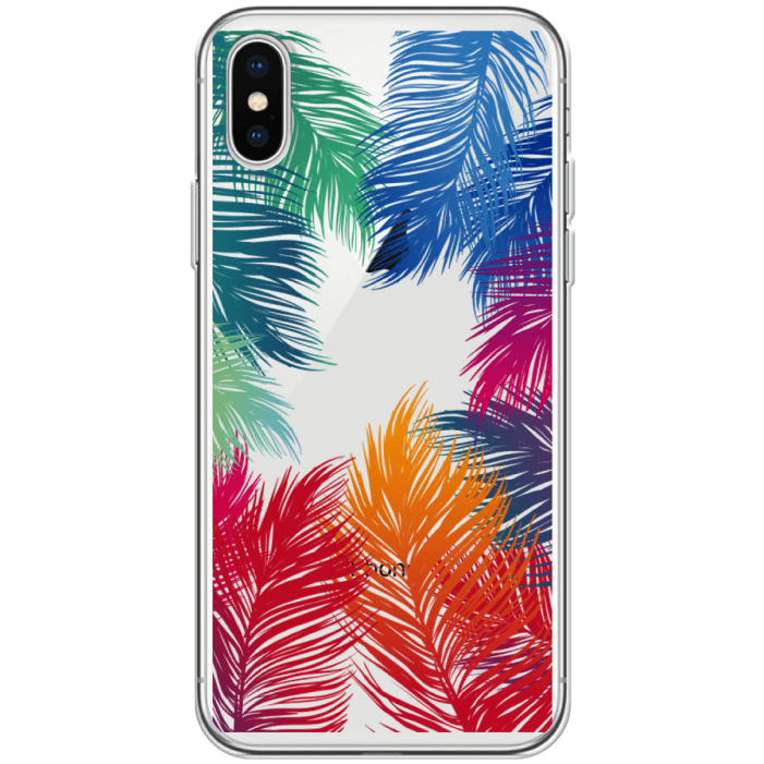 Чехол Силиконовый для iPhone Xs Max, Стекло с рисунком