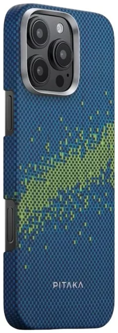 Чехол PITAKA Tactile Woven Case (Luminous™ Edition) для iPhone 16 Pro Max, Галактика млечный путь