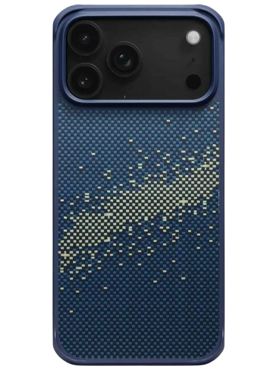 Противоударный чехол Pitaka Aramid ProGuard Case для iPhone 17 Pro, Темно-синий