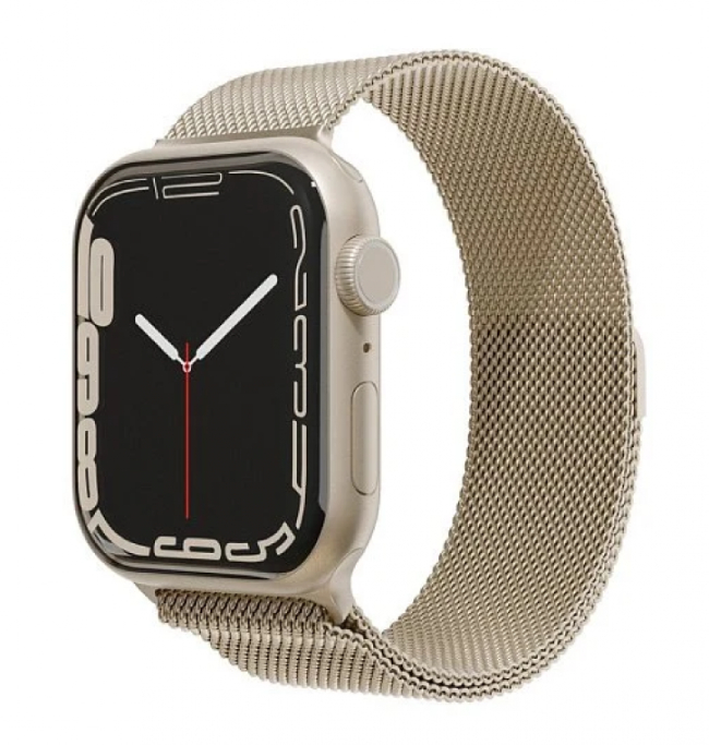 Ремешок из нержавеющей стали "vlp" для Apple Watch 42/44/45, Шампань