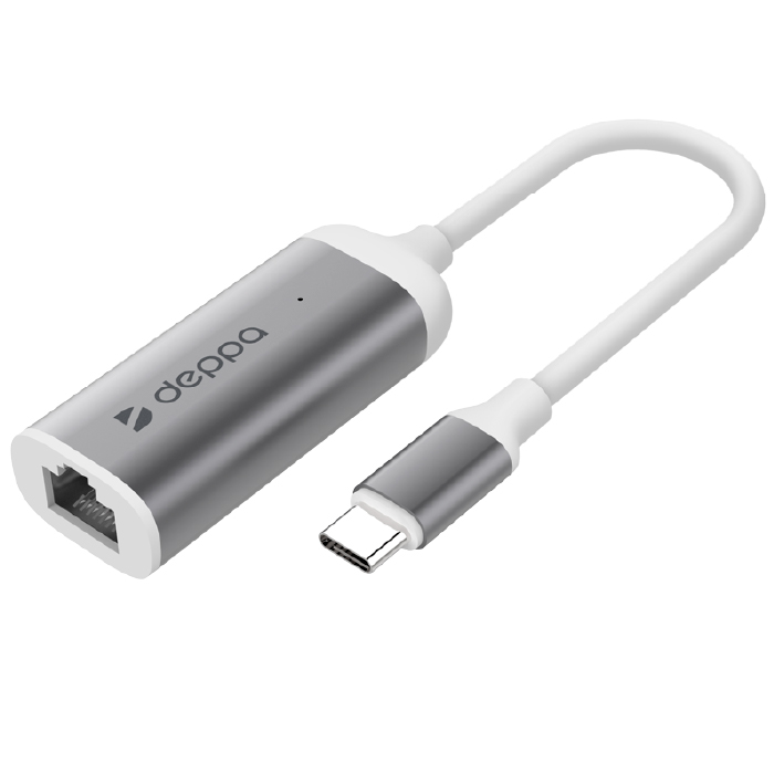 Deppa USB Type C -> Gigabit Ethernet, Графит