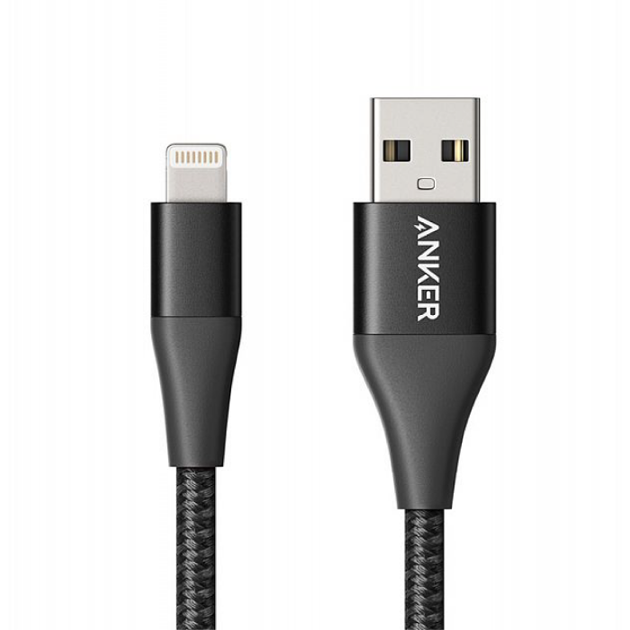 Anker PowerLine+ II USB-A – Lightning, 0.9м, Черный