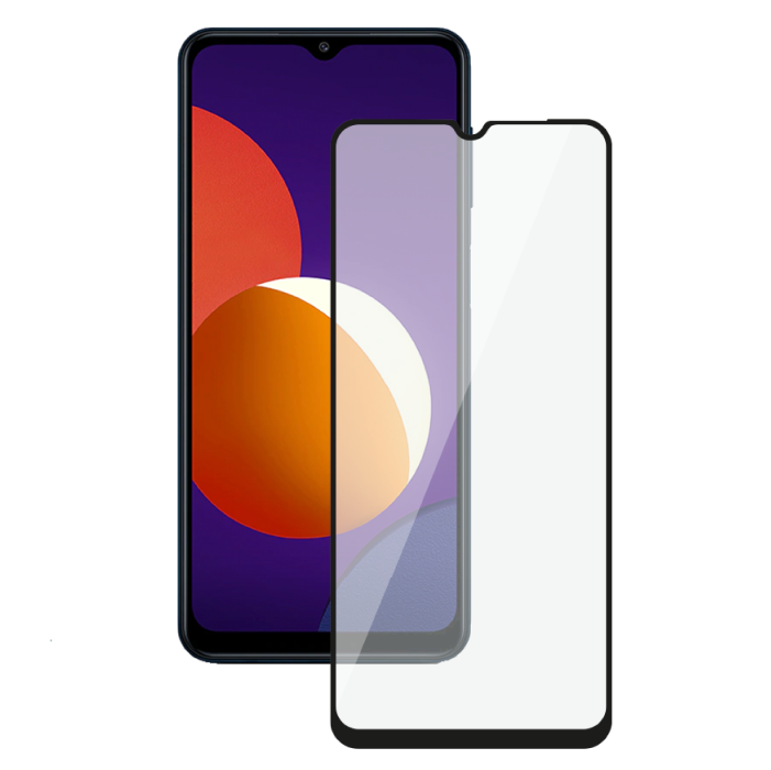 Защитное стекло Deppa 2,5D Full Glue для Samsung Galaxy M12 2021, 0.3 мм, Черная рамка