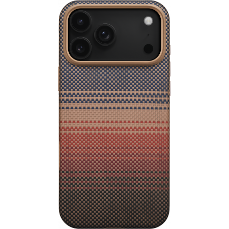 Противоударный чехол Pitaka Aramid UltraGuard Case для iPhone 17 Pro, Коричневый