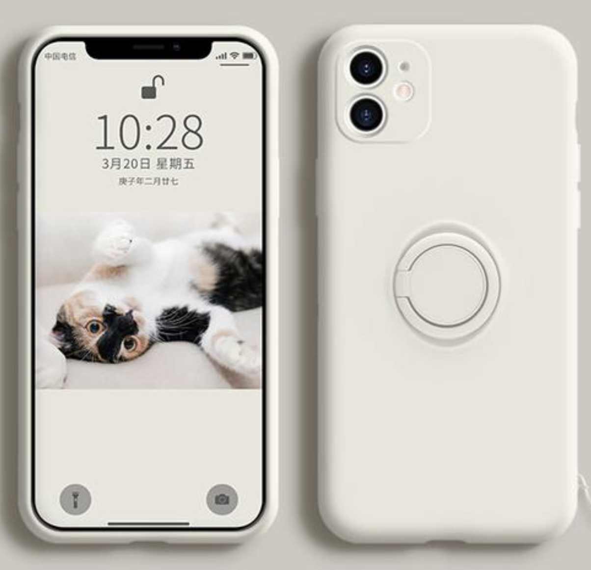 Чехол Силиконовый для iPhone 7/8 с держателем для пальца