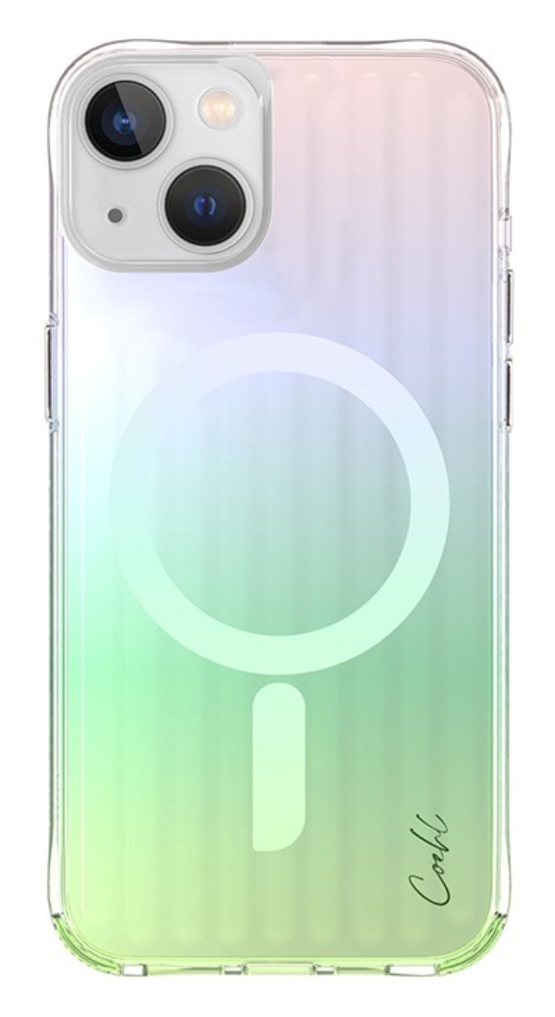 Чехол Uniq для iPhone 15, COEHL Linear Iridescent MagSafe