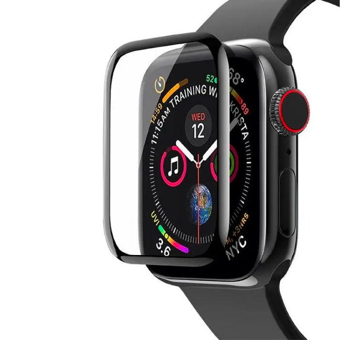 Защитное стекло Samos для Apple Watch 45мм, Черный