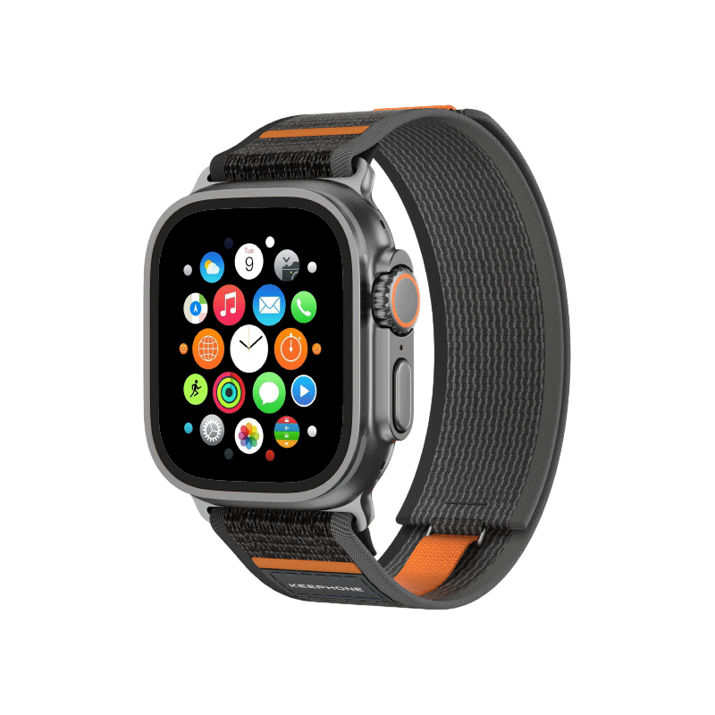 Ремешок Keephone Musse для Apple Watch 44/45/46/49мм, Чёрный