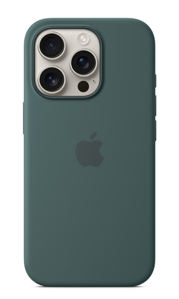 Чехол Оригинальный Силикон MagSafe для iPhone 16 Pro Max, Зеленое озеро