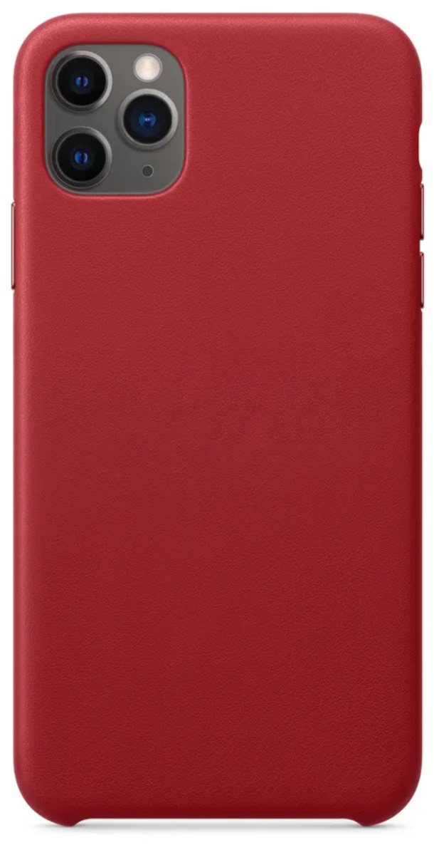 Оригинальный кожаный футляр для Apple iPhone 11 Pro Max, Красный