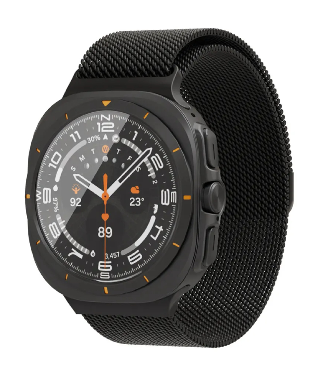 Ремешок из нержавеющей стали "vlp" Milanese Band для Samsung Watch Ultra 47 мм, Черный