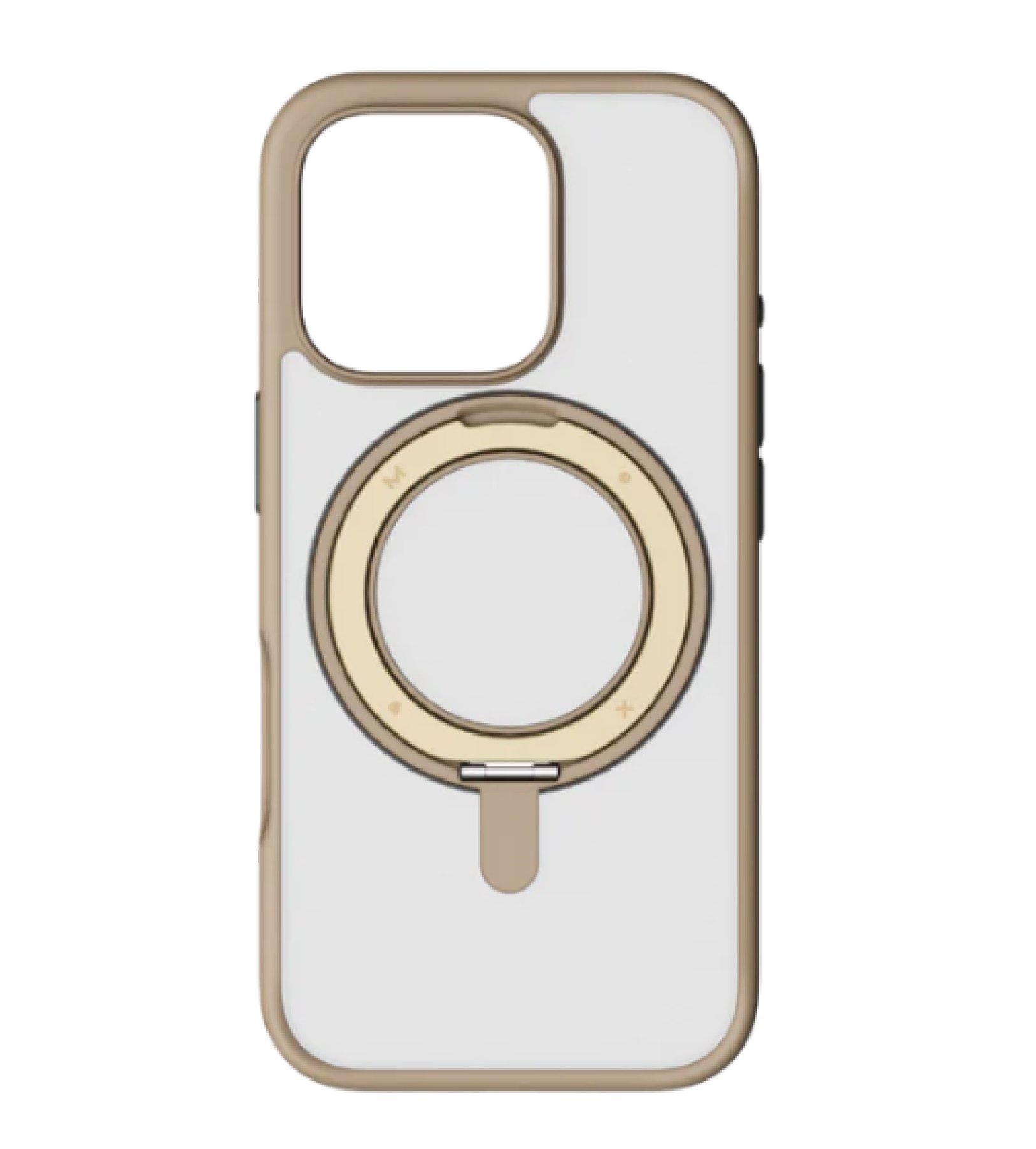 Чехол прозрачный Magnetic Series для iPhone 16 Pro Max, Золотой