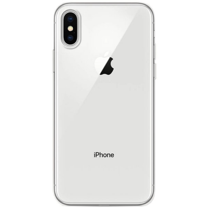Силиконовый чехол для iPhone X, Прозрачный