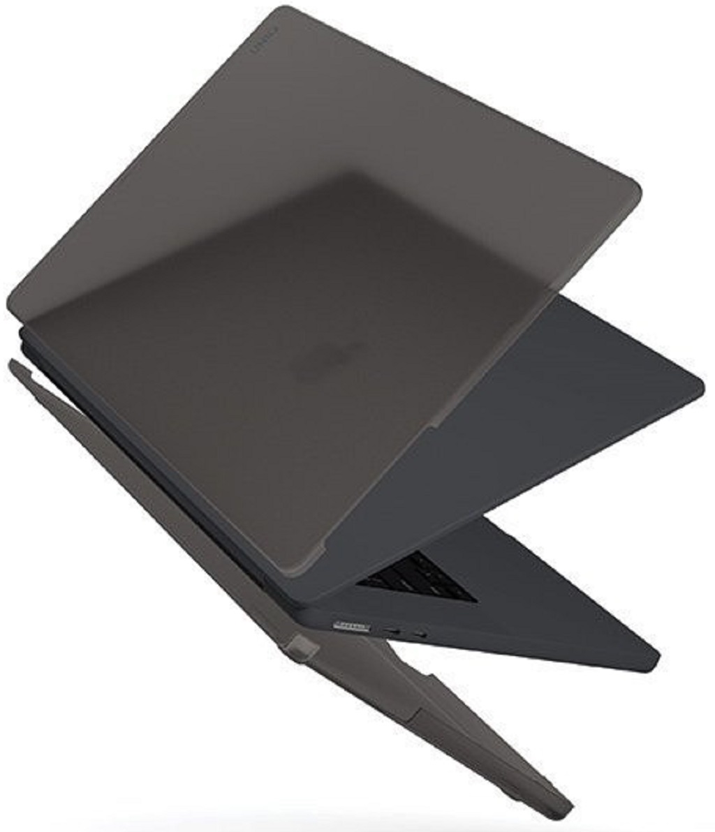 Чехол Uniq Claro для Macbook Air 15, 2023-2024, Матовый серый