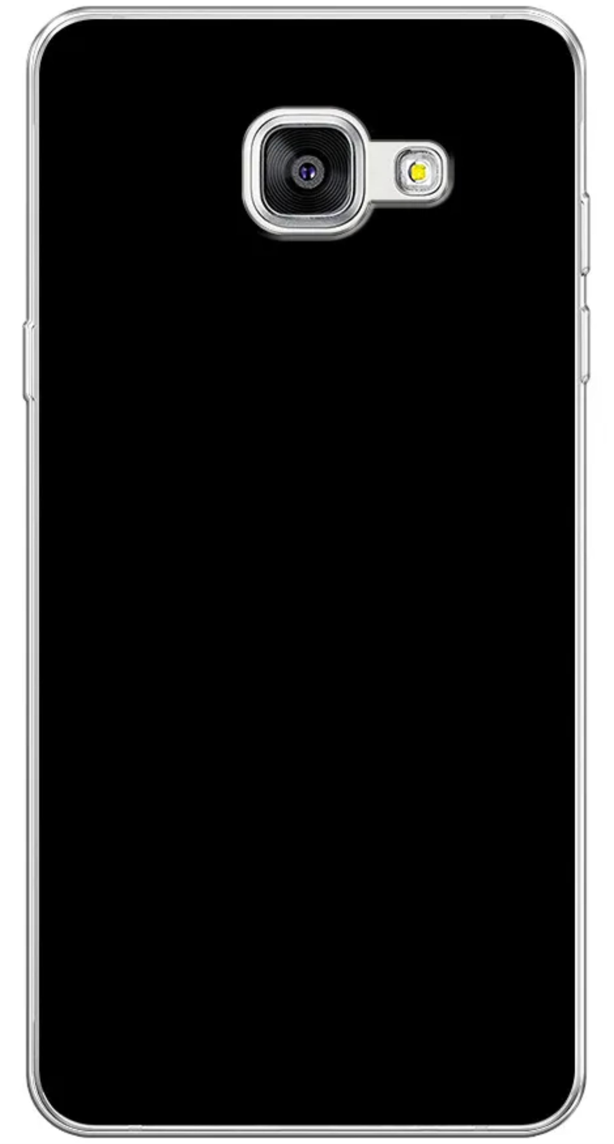Чехол Силиконовый для Samsung A5 (2016), Черный, Матовый
