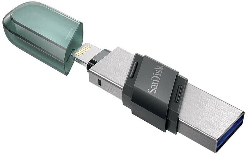 Флеш-накопитель USB Type-C 3.1 SanDisk 64Гб Flip iXpand for iPhone and iPad (Lightning/iPhone/iPad/Mac/USB)