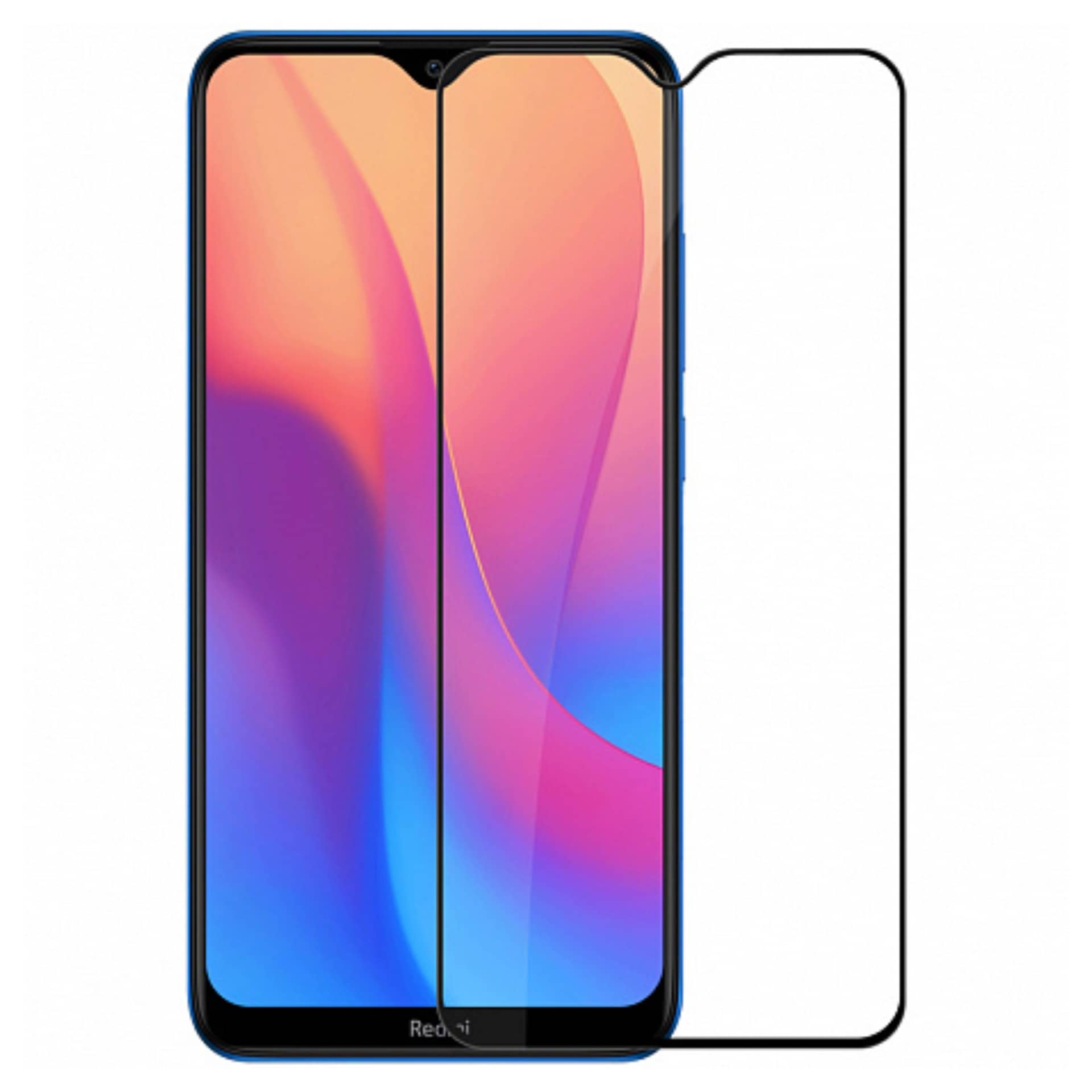 Защитное стекло 2D для Xiaomi Redmi 9C, Черный