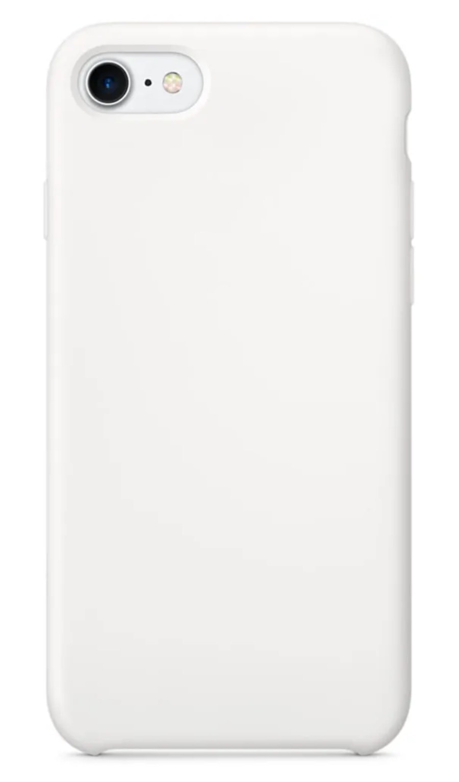 Оригинальный Силиконовый чехол для iPhone 7/8, Белый