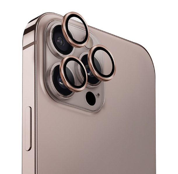 Uniq стекло для iPhone 16 Pro/16 Pro Max OPTIX Camera Lens AluGuard Taupe, Золотой