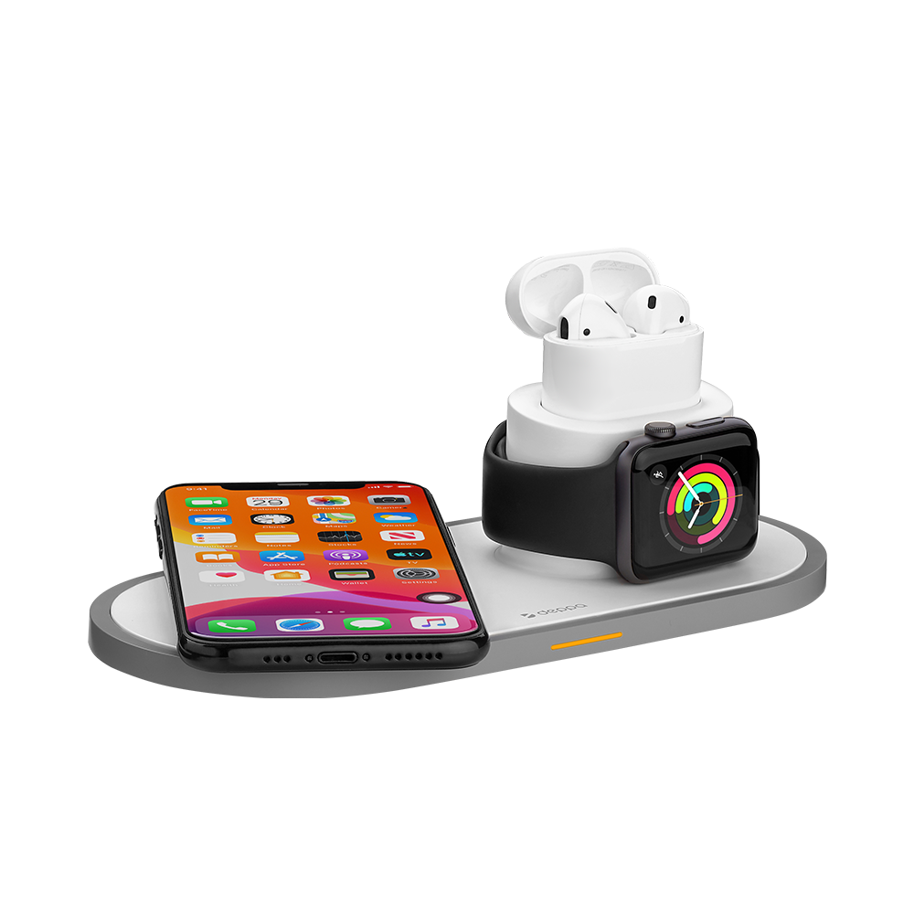 Deppa 3 в 1 зарядная станция для iPhone, Apple Watch, AirPods 2