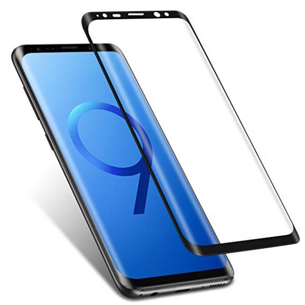 Защитное стекло 3D для Samsung S9, Черный