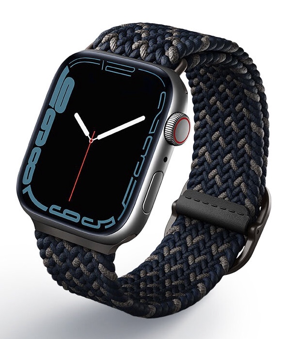 Ремешок Uniq ASPEN Design strap Braided для Apple Watch 42/44/45мм, Обсидиан