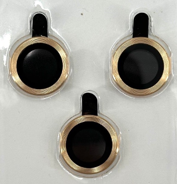 Защитное стекло на камеру Full Fit для iPhone 14 Pro Max Gold