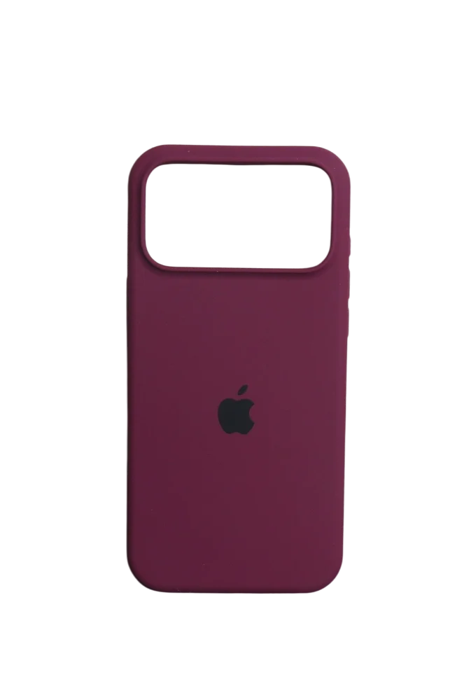 Чехол Silicone Case iPhone 17 Pro Max, Бордовый