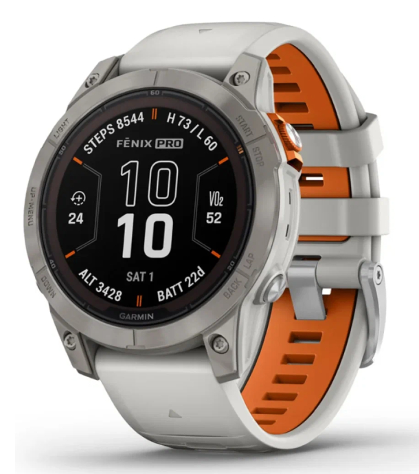 Garmin Fenix 7 Pro Сапфир Solar, Серый туман
