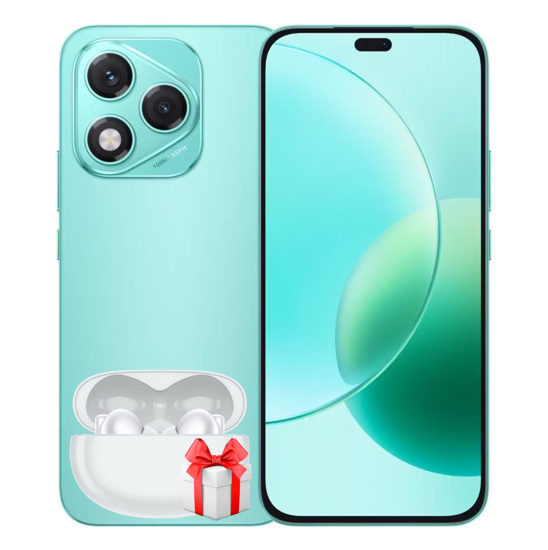 Honor 400 Lite 8/256Гб с наушниками в подарок, Зеленый