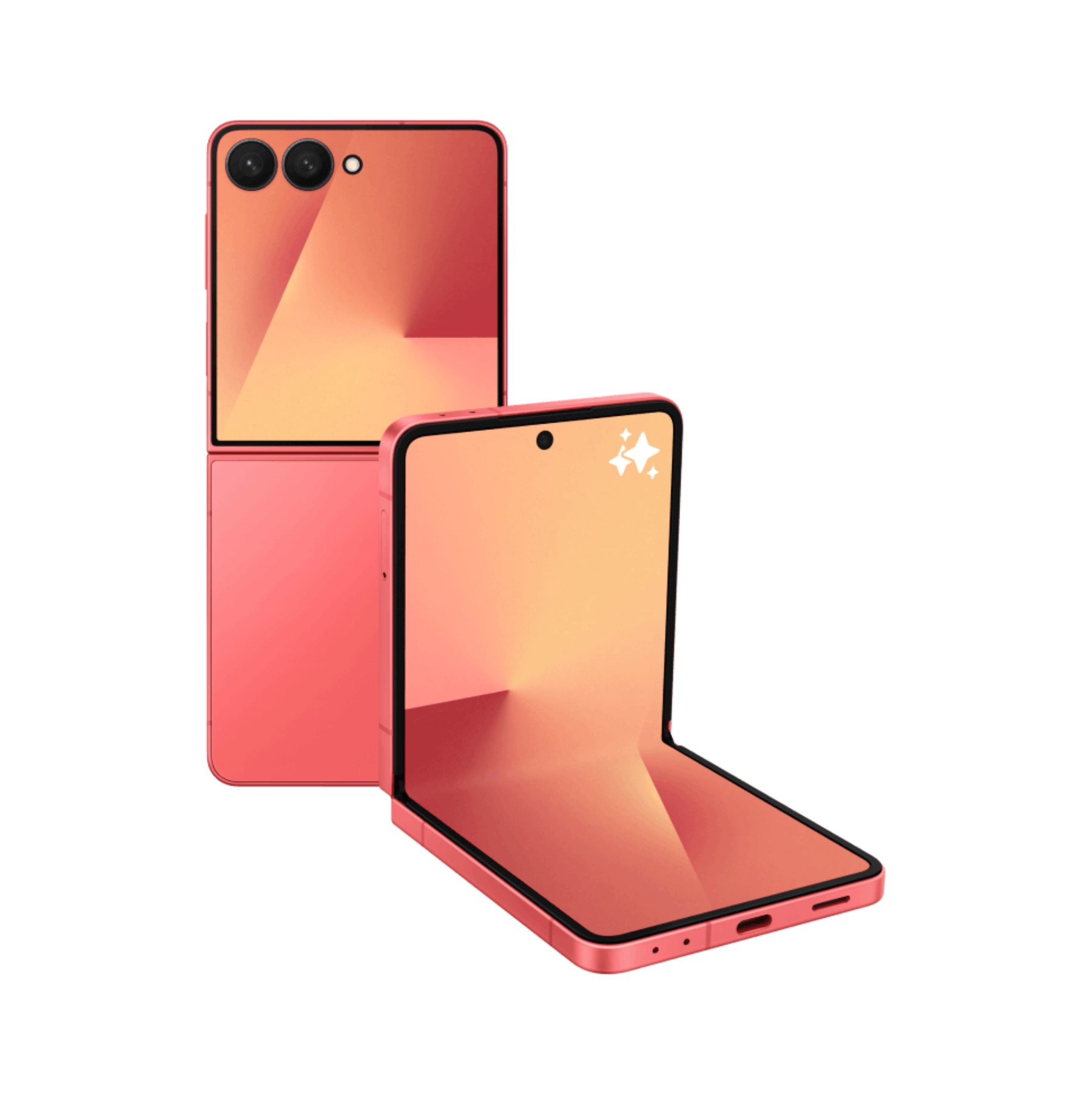 Samsung Galaxy Z Flip7 5G 12/512Гб, Коралловый красный