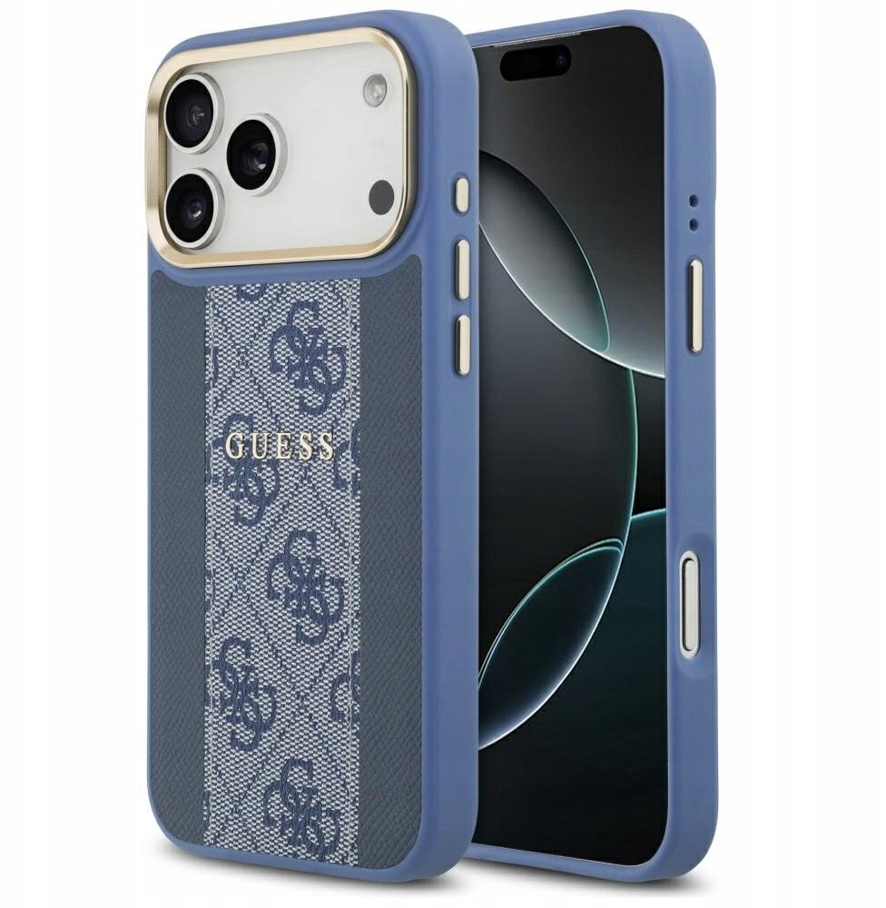 Чехол Guess iPhone 17 Pro Max, MagSafe, Голубой