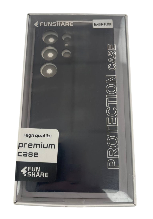 Чехол кожаный FunShare для Samsung S24 Ultra, Темно-синий