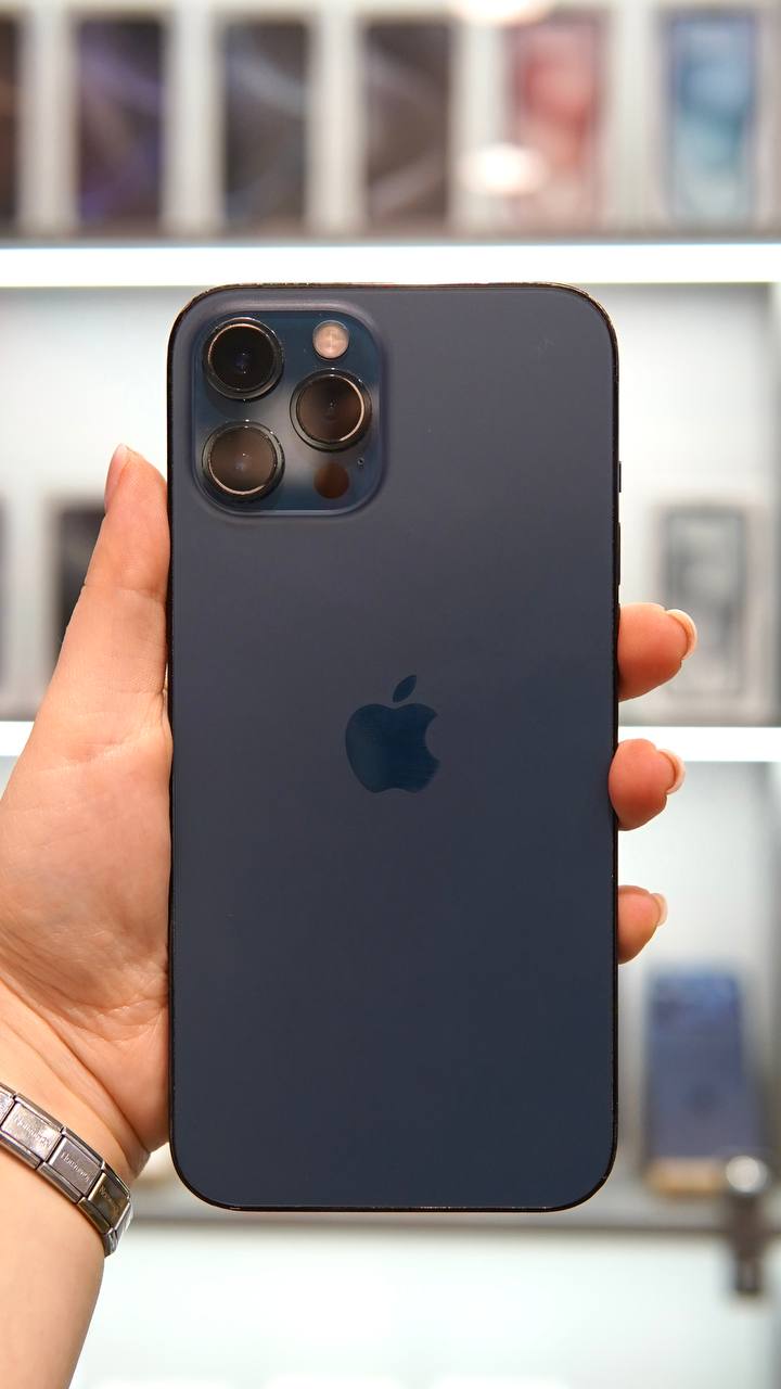 iPhone 12 Pro Max 512Гб, (75% / без коробки), Тихоокеанский синий - Б/У . . +