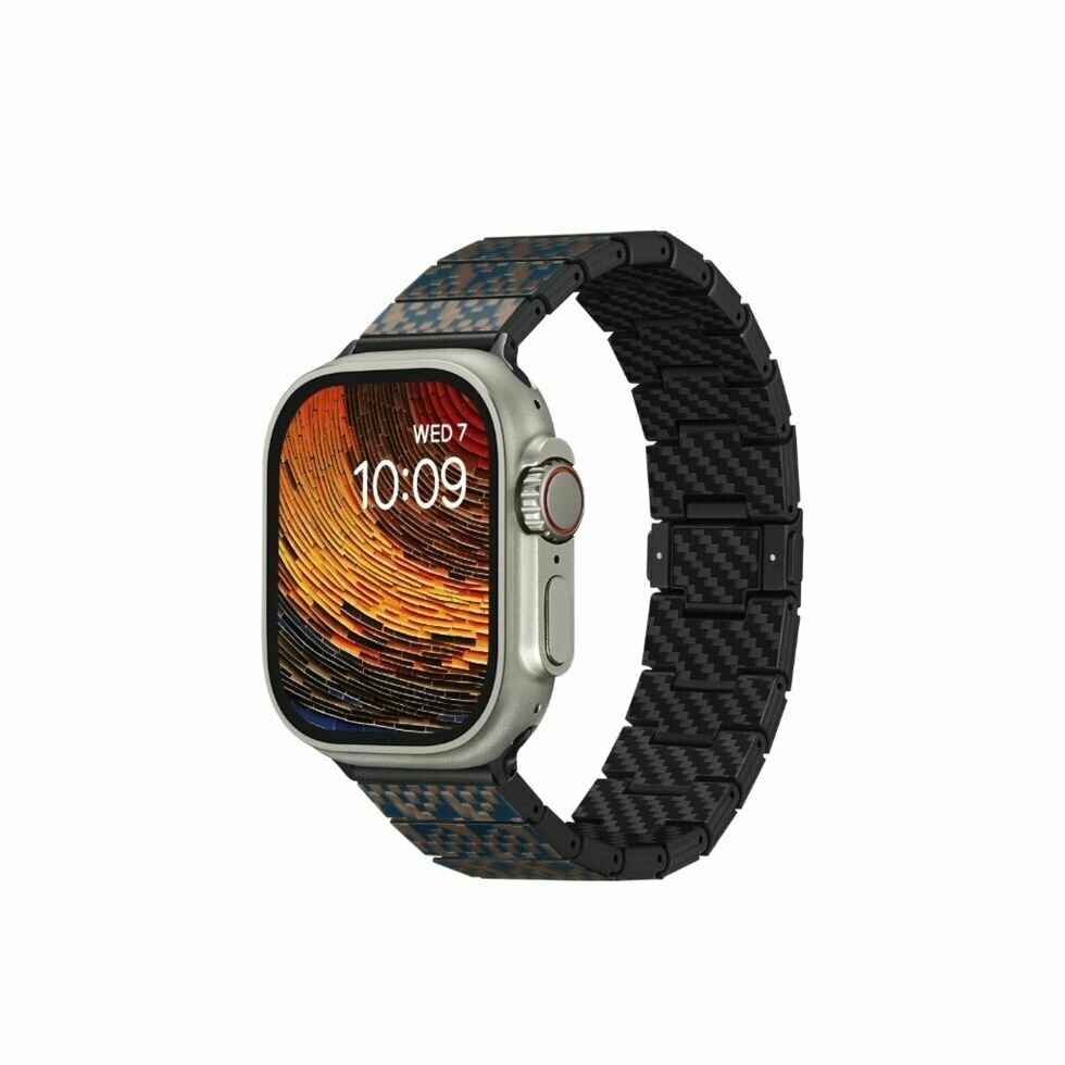 Браслет PITAKA Лестница из цветного карбона Dreamland для Apple Watch 38/40/41/42/44/45/49мм
