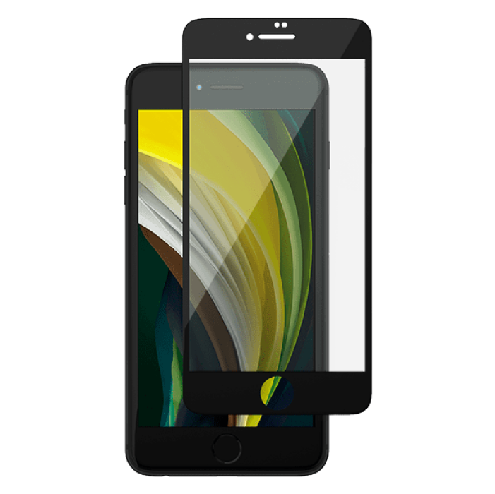 Защитное стекло Ubear 3D Full Cover для Apple iPhone 7/8/SE, Черная рамка